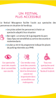 Un festival plus accessible